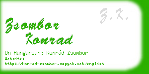zsombor konrad business card
